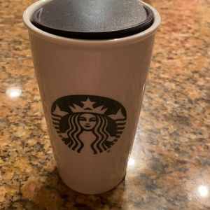 Starbucks glass coffee travel cup